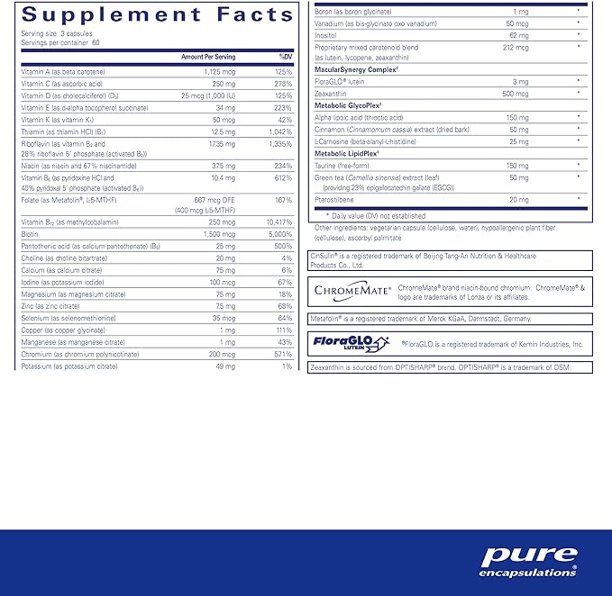 Pure Encapsulations PureLean Nutrients | Multivitamin/Mineral Supplement to Support Healthy Weight Management** | 180 Capsules*