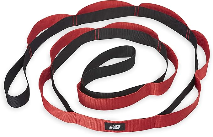 New Balance Stretching Strap with Loops for Flexibility - Stretch Bands for Yoga & Physical Therapy - Exercise & Workout S...
