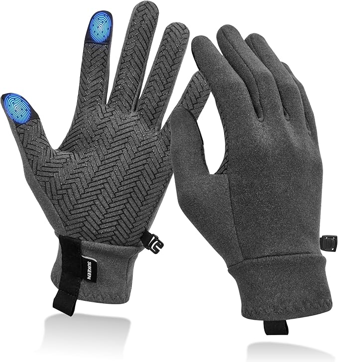 Sukeen Lightweight Running Gloves for Men Women Touchscreen Anti-Slip Sports Gloves Winter Warm Gloves for Cycling, Driving