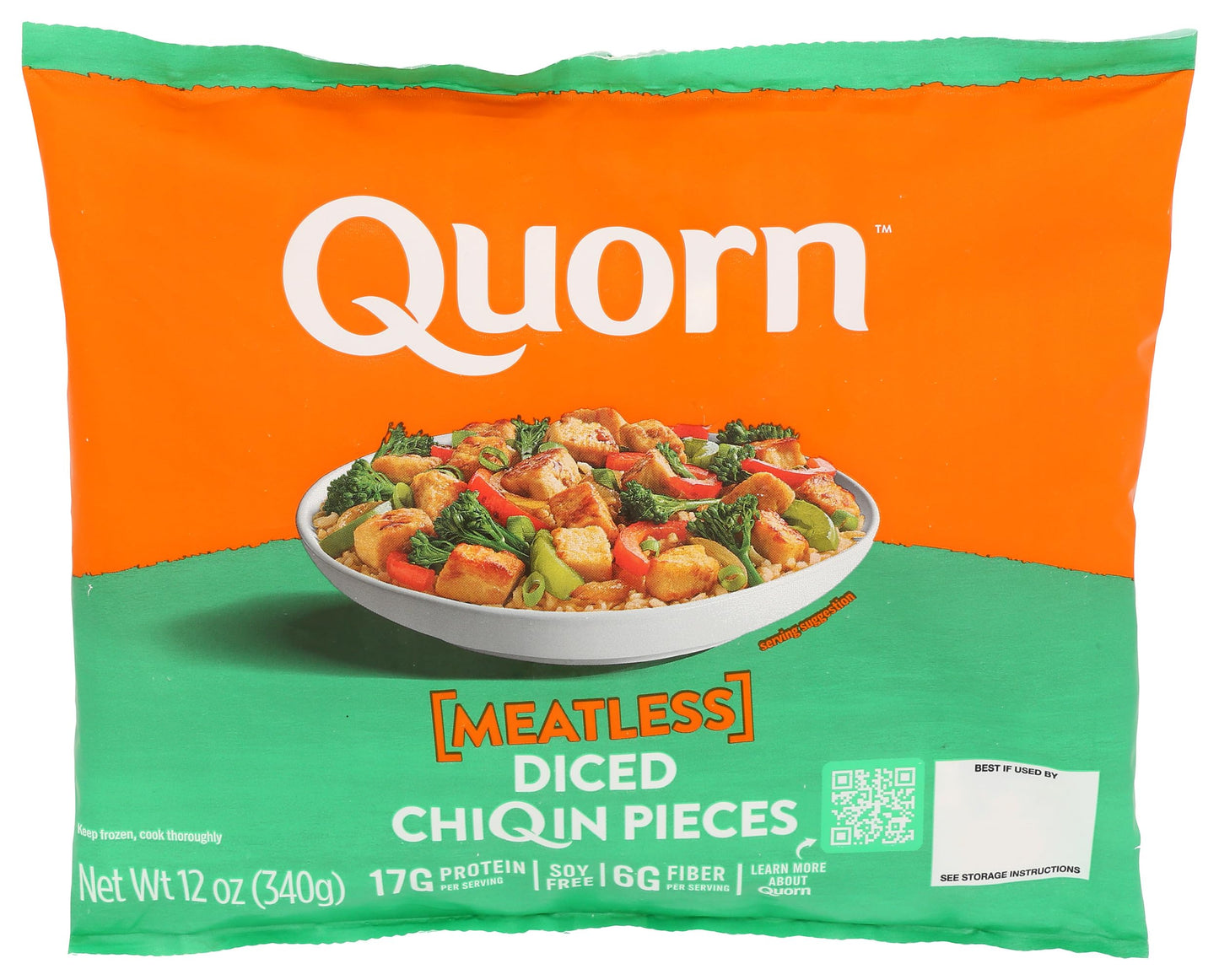 Quorn, Meatless Diced Chiqin Pieces, 12 Ounce