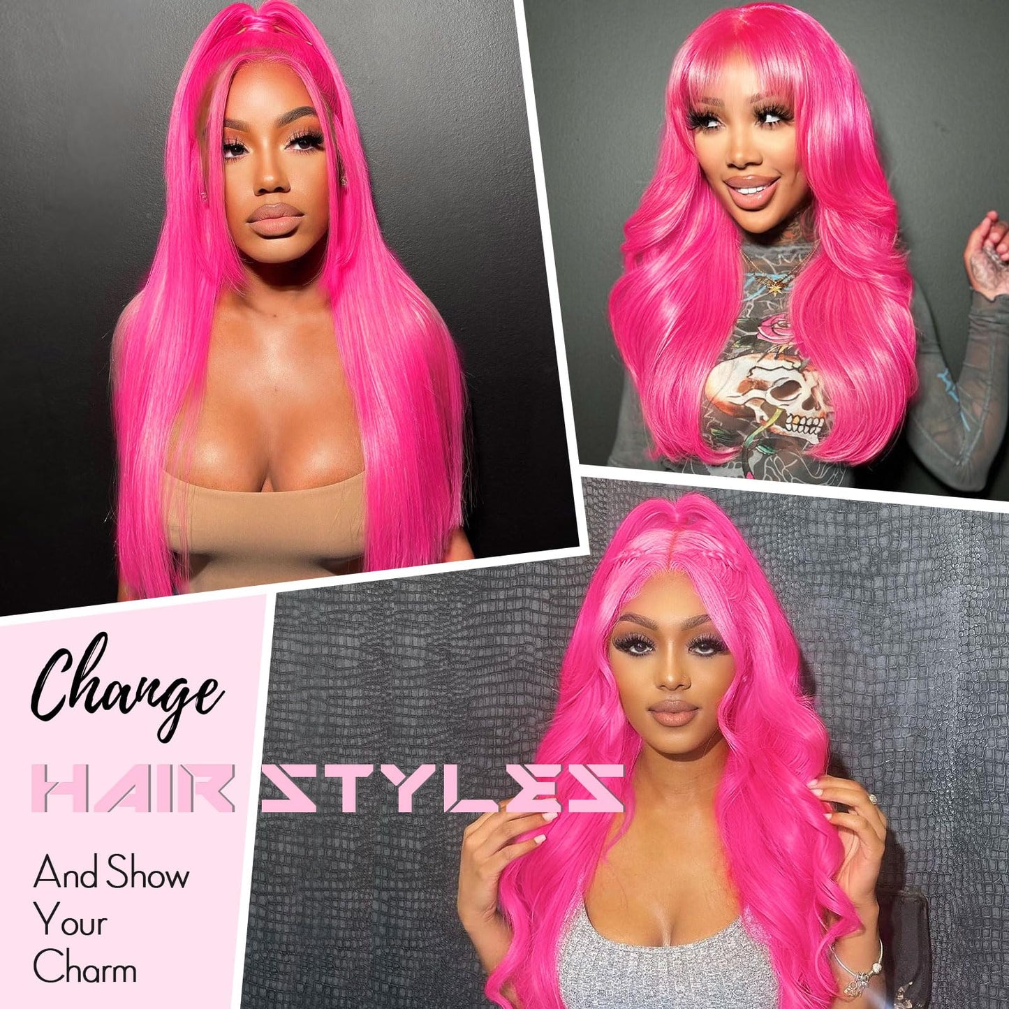 28 Inch Pink Wig Human Hair 13x4 Body Wave HD Lace Front Wigs Human Hair Human Hair Lace Front Wigs Pre Plucked 200 Density Colo