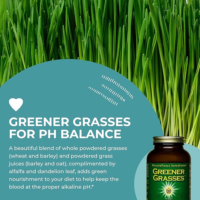 HealthForce SuperFoods Greener Grasses - 10 Oz Powder
