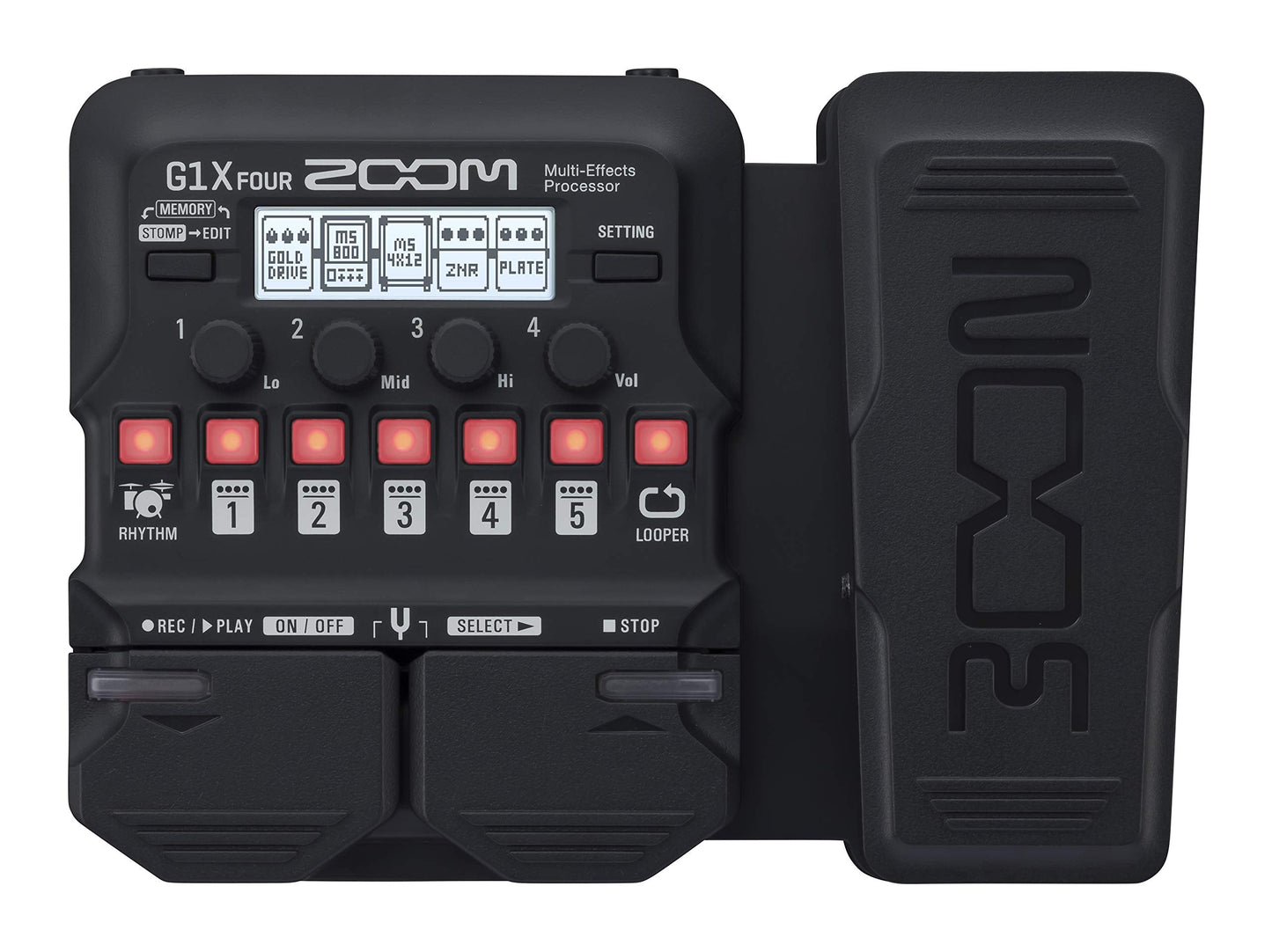 Zoom G1X Four Multi-Effects Processor With Expression Pedal For Electric Guitar