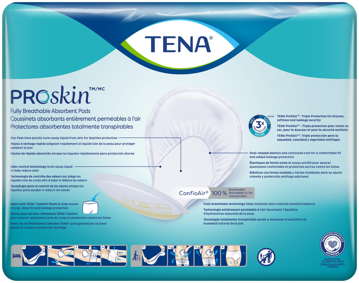 TENA Day Plus Disposable Incontinence Liners Heavy Absorbency Adult Unisex 24" L, 40 Count, 2 Packs, 80 Total