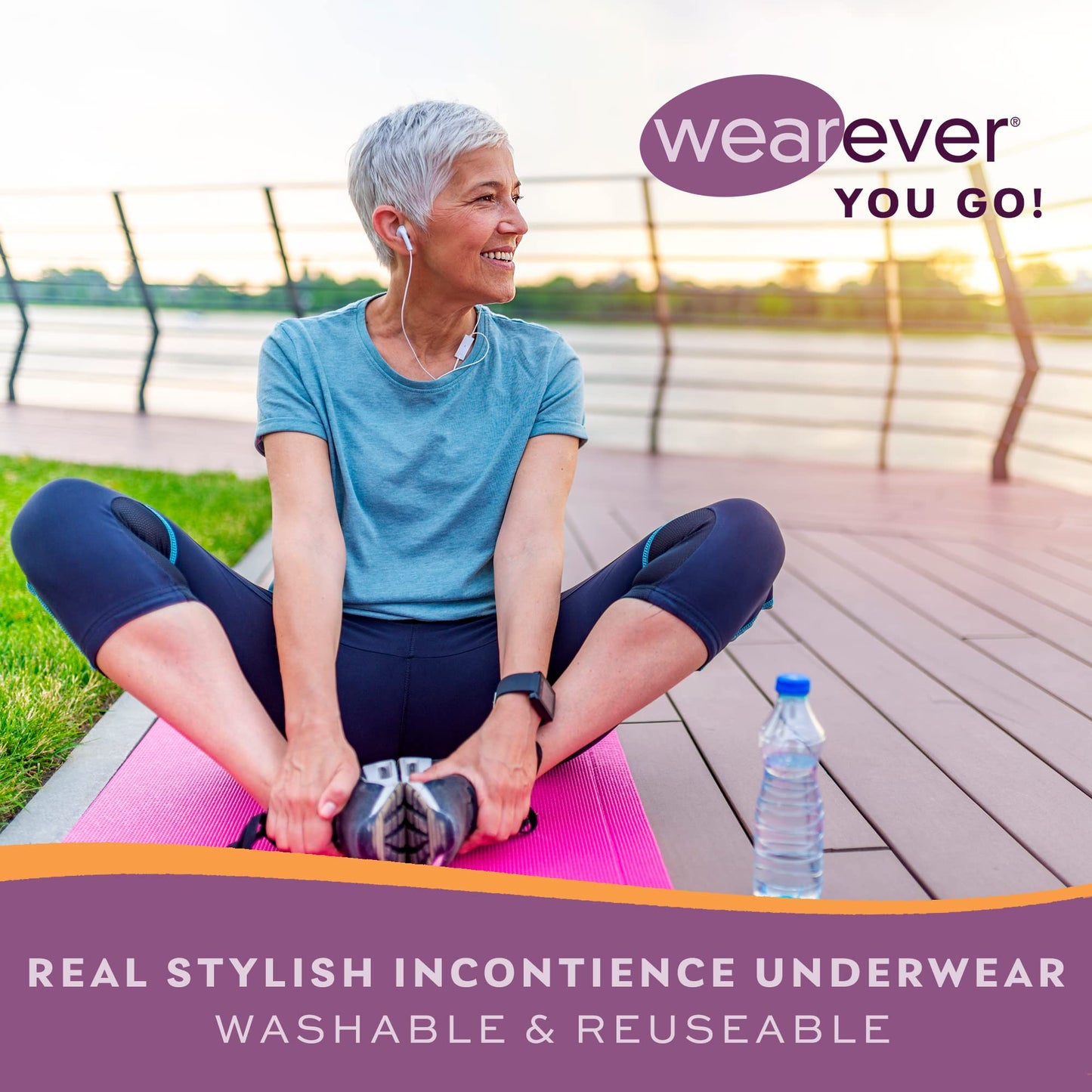 Wearever Women's Cotton Comfort Incontinence Panties for Bladder Control with Regular Absorbency - Reusable & Washable Leak Proof Underwear 150 ml (Pack of 3) (Beige) (L) (Fits Hip Sizes: 41-42")