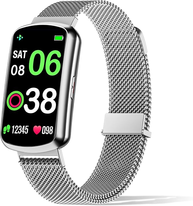 Health Fitness Tracker with 24/7 Heart Rate, Smart Watch with Blood Pressure and Blood Oxygen Monitor, Bulit-in 120+ Sport...