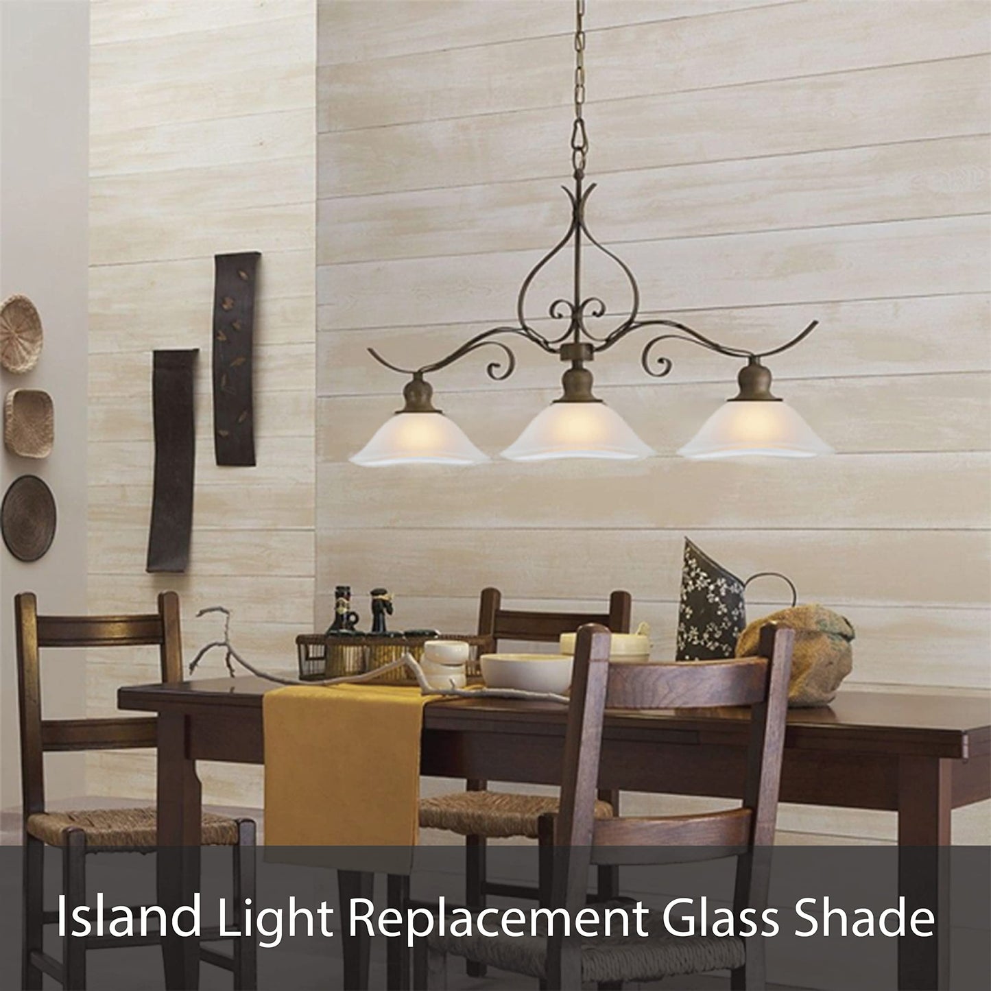 Aspen Creative 23130-11A Clear & Sandblasted Shade for Medium Base Socket Torchiere, Swag Lamp 13-3/4" Diameter x 4-3/4" High 1 Pack Replacement Glass, Clear
