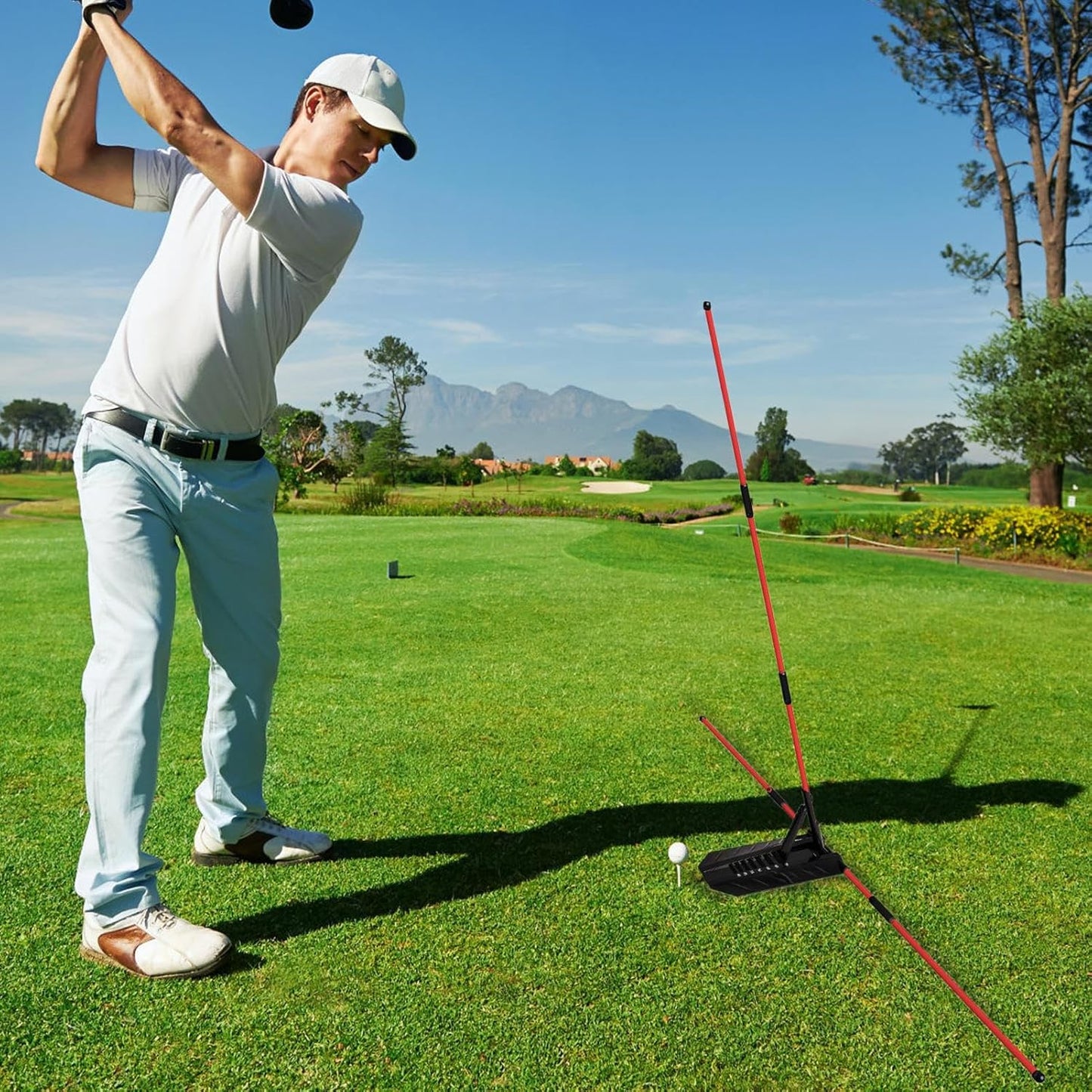 Golf Training Rods - Lightweight, Multi-Purpose Swing Alignment Tool, Portable Practice Accessory, Precision Enhancer | Sport Trainer Gear for Giift Choice On Father's Day Or Thanksgiving, Outdoor