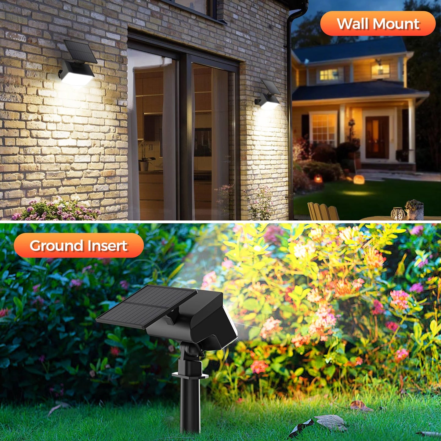 Solar Spot Lights Outdoor  92 Leds Landscape Lighting With 3 Lighting Modes And Auto On/Off  Ip67 Waterproof Spotlights  Outdoor Solar Lights For Yard Garden  8 Pack (Cool White)