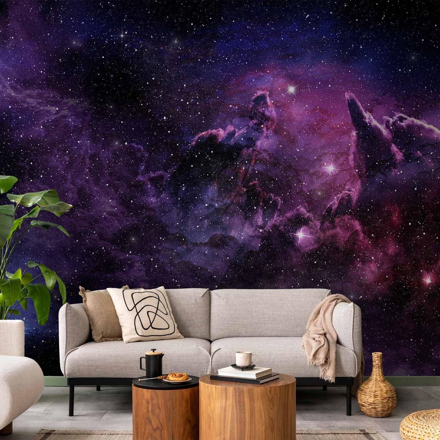 artgeist Premium Wall Mural Cosmos Galaxy 177x124 in - XXL Non-Woven Wallpaper Fleece Wall Decor Photo Print Picture Image Design Home a-C-0022-a-a