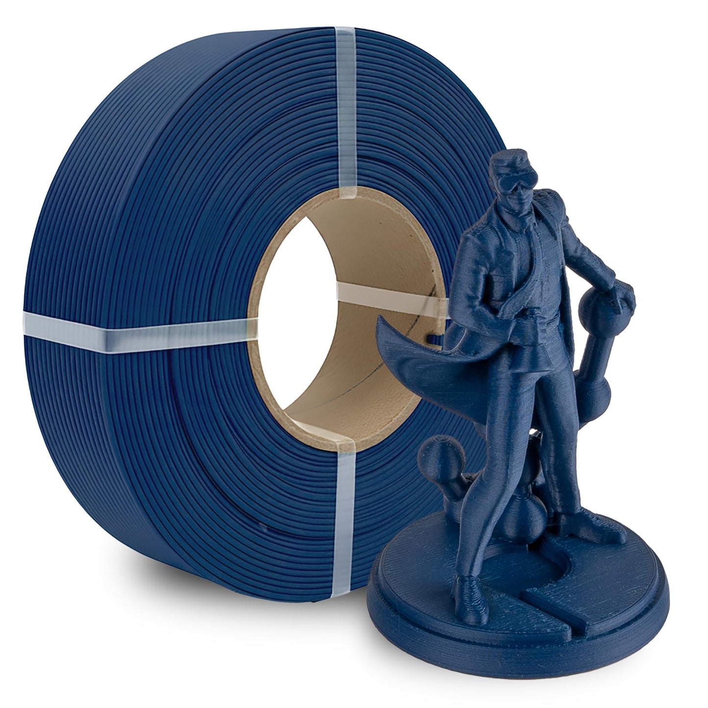 Polymaker Panchroma Refill Spool Matte Army Blue PLA 3D Printing Filament Refill, Compatible with All Reusable Spools and All Ma
