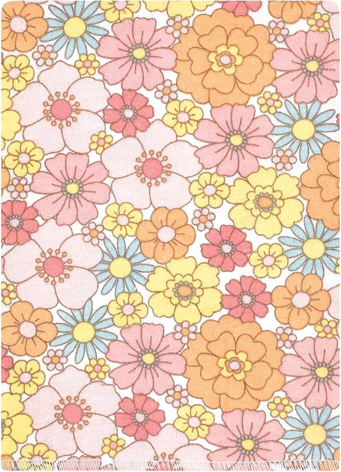 Luvable Friends Hudson Baby Flannel Burp Cloths 12pk, Floral Bliss