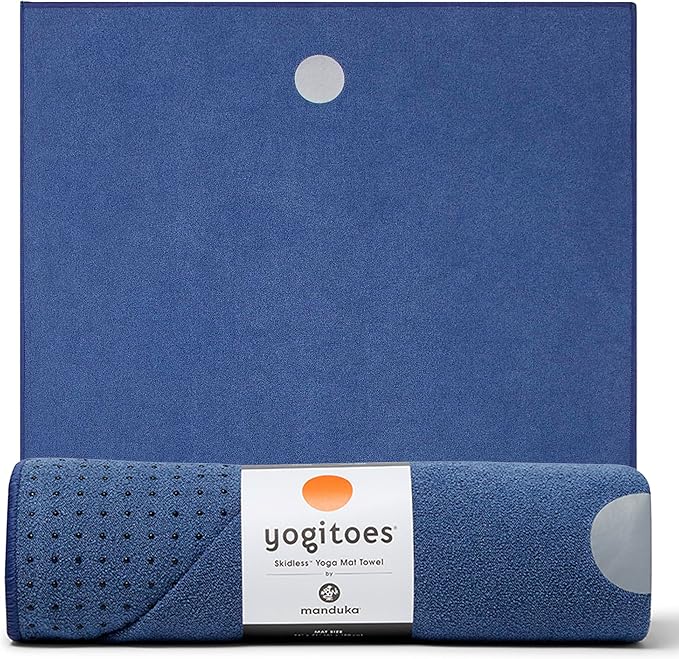 Manduka Yogitoes Hot Yoga Mat Towel - 71" | Moisture Activated Grip | Patented Silicone Nubs | Highly Absorbent, Durable &...