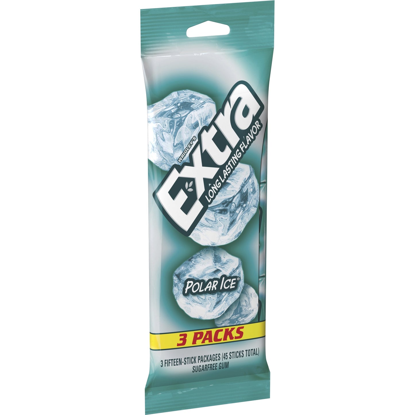 EXTRA Gum Polar Ice, Sugarfree Gum, 45 Ct, Bulk Mint Gum for Breath Refreshing, After Meals, Travel, and More