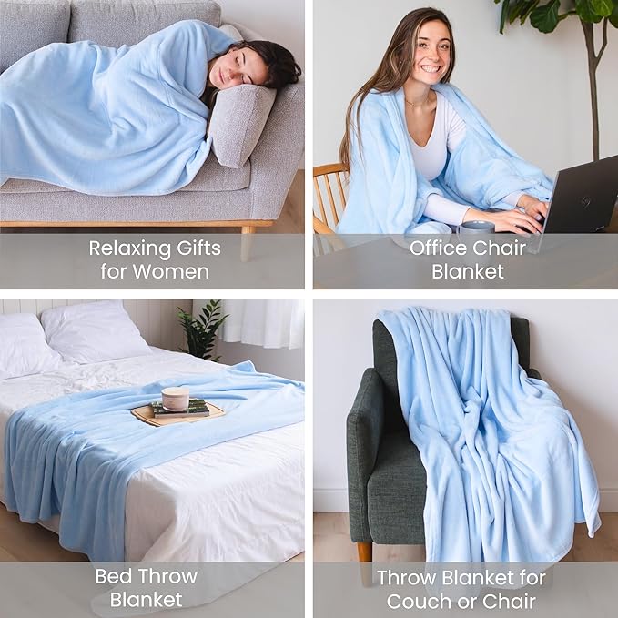 Wearable Blankets for Women, Adult Wearable Blanket Men, Valentine's Day Gifts for Her, Wife Birthday Gift Ideas