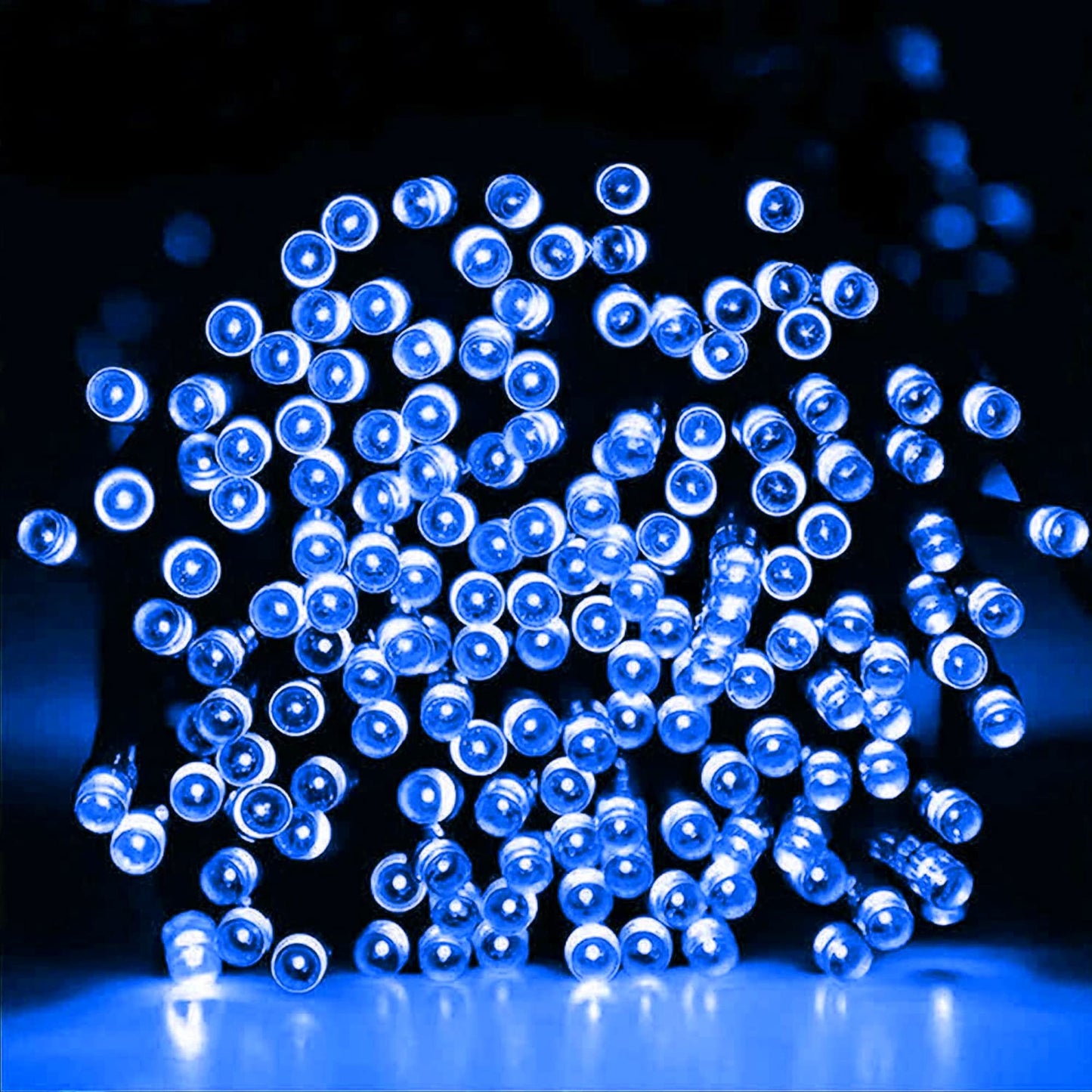 Dazzle Bright Christmas String Lights, 400 LED, 8 Modes, Waterproof, Blue, Model HB-200COI