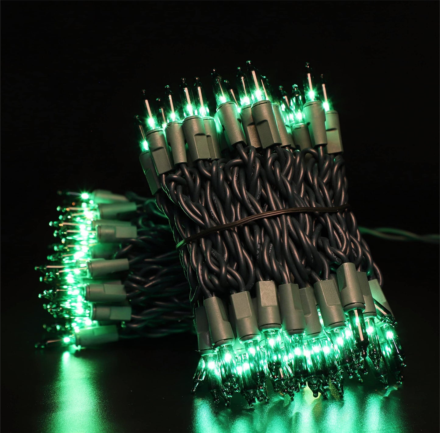 Glownova Green Wire Green Incandescent Bulb 300 Mini String Lights For Indoor Christmas Tree Garland Birthday Wedding Party Festival Decoration