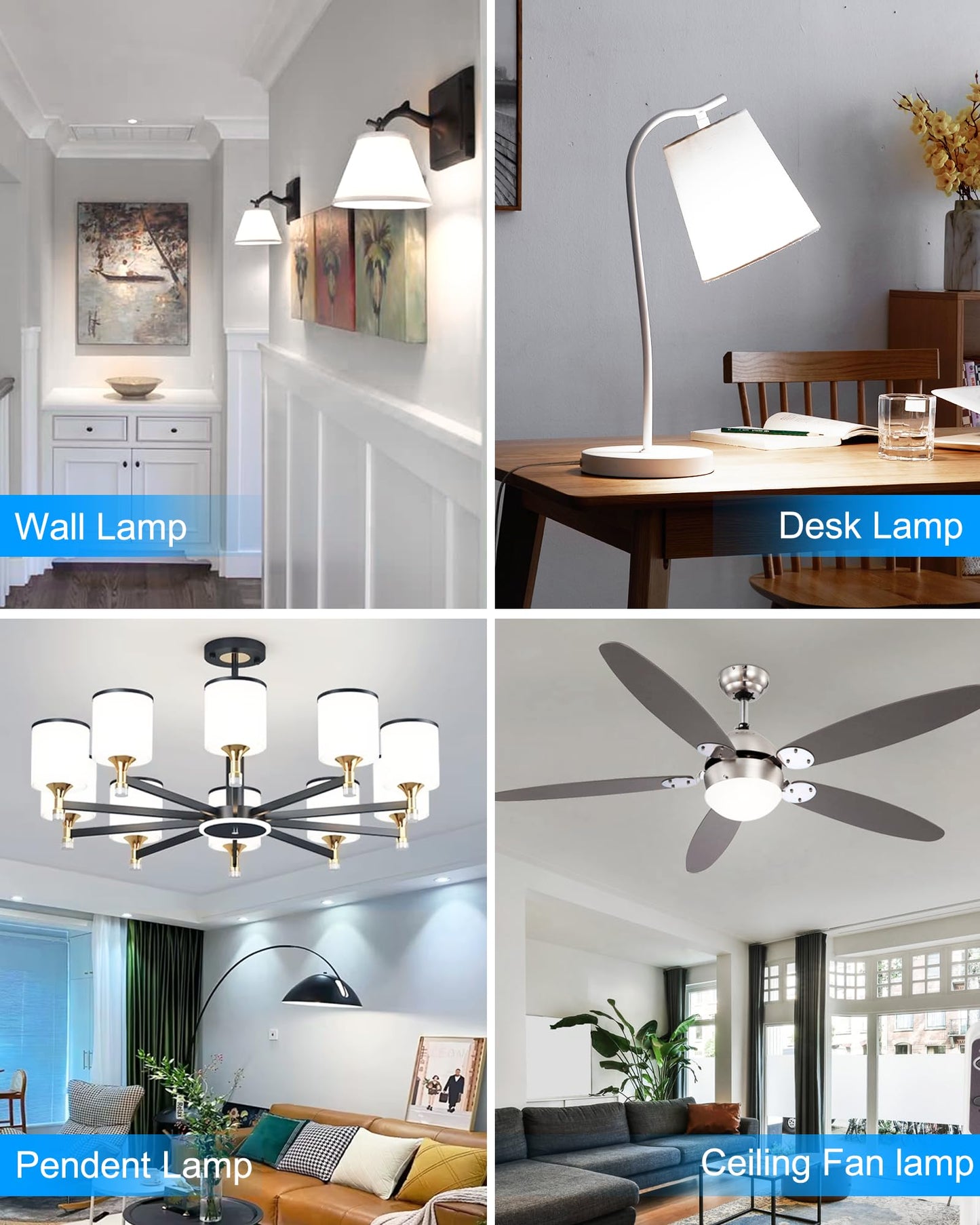 2 Pack A15 Led Light Bulb  E26 Base For Refrigerator Light Bulbs  5W Equivalent 40Watt  5000K Daylight White  Bright Lighting For Ceiling Fan  Kitchen  Indoors & Outdoors  500Lumens  Non-Dimmable