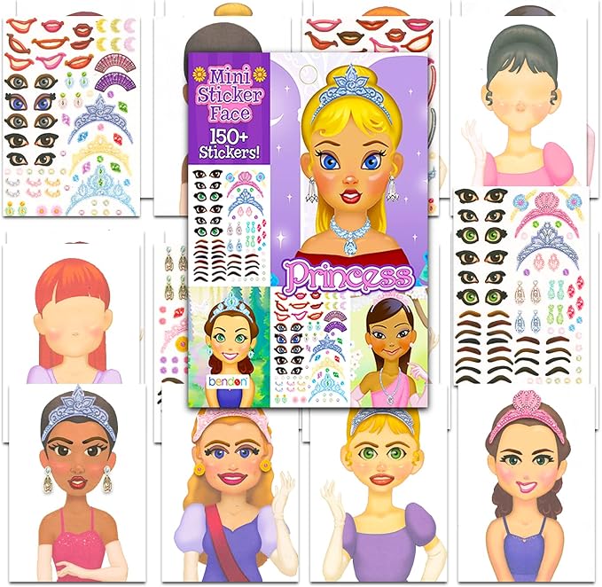 Disney Princess Water Bottle Set for Kids – Bundle with 3 Disney Princess Drinking Bottles, Stickers, and More | Princess Drinking Cups
