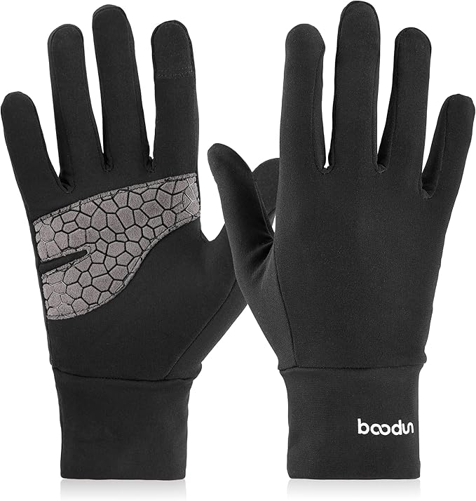 Arcweg Running Gloves Winter Thermal Anti-Slip Touchscreen Gloves Fleece Lining Gloves Men Women for Walking Cycling Driving