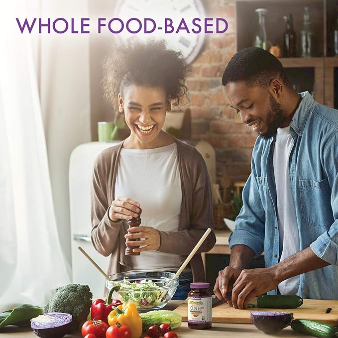 Bluebonnet Nutrition Maxi One (Iron-Free), Whole Food Multiple, Enzymes, Energy, Vitality, Gluten-Free, Kosher, Dairy-Free, Vegetarian Friendly, Soy-Free, Non-GMO, 60 Vegetable Capsule, 2 Month Supply