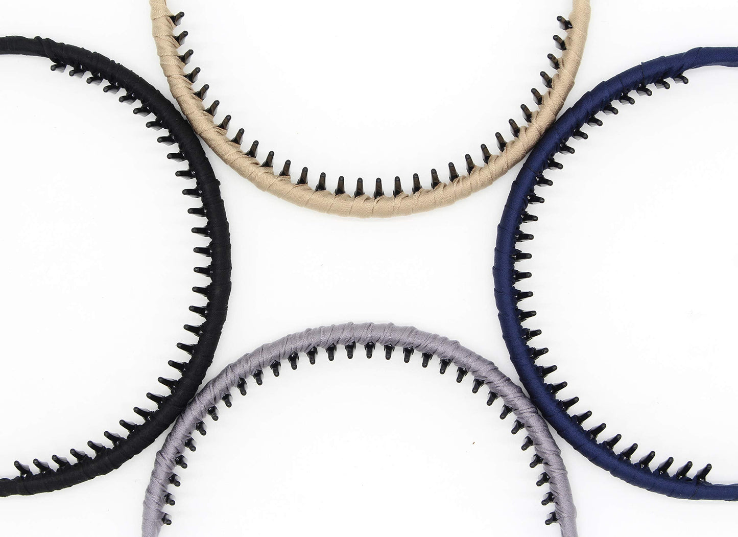 JOBAND Fashion Headbands for women Girls Non-slip hair band Comfy Headband Hair Hoop Resin teeth Comb Hair Accessories (4 Colors