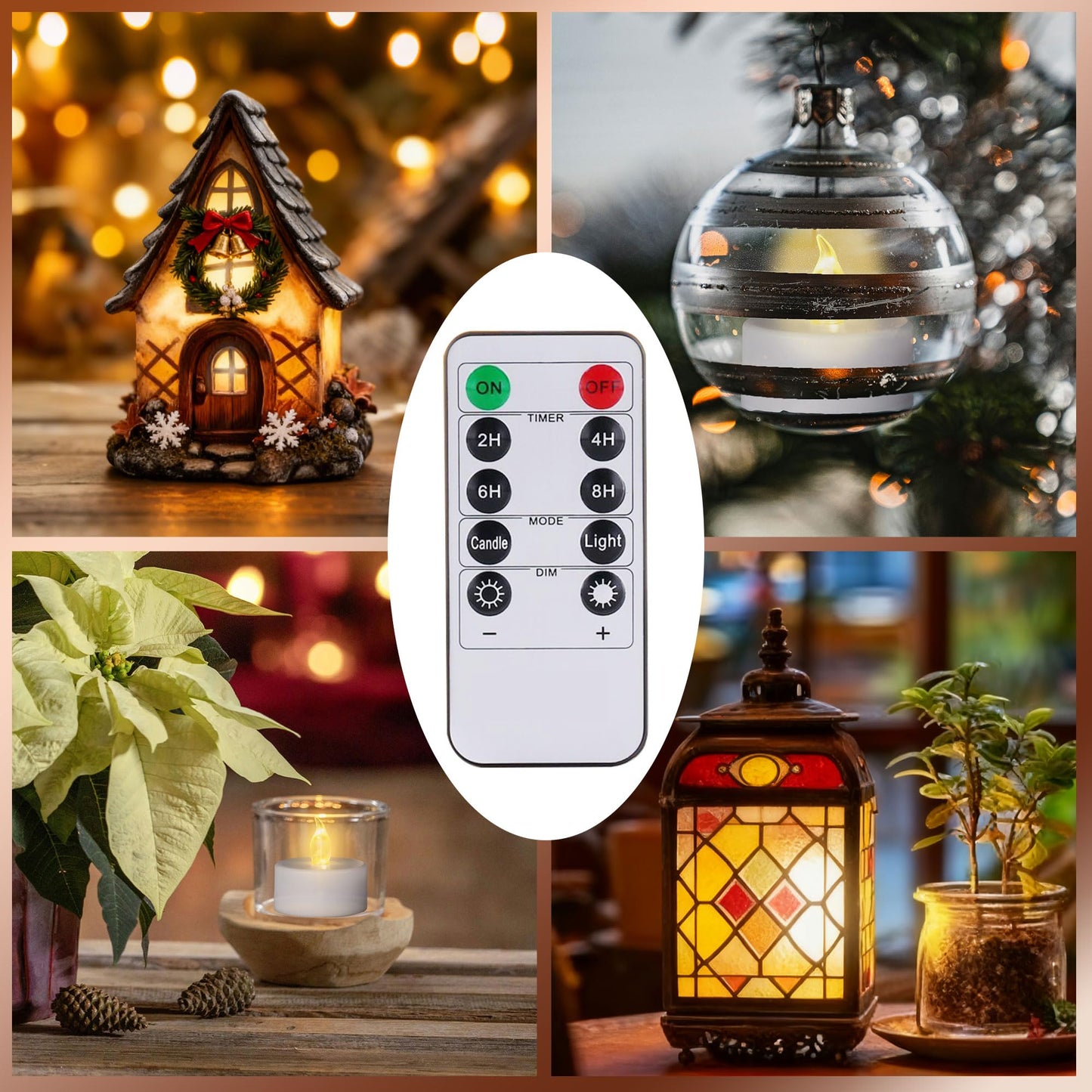 TSLVIC LED Tea Light Remote Control Candle,Flickering Flameless LED Candle,Long Lasting,Battery Operated with Timer for Home Decoration Seasonal &Festival Celebration WarmYellow (50pcs)