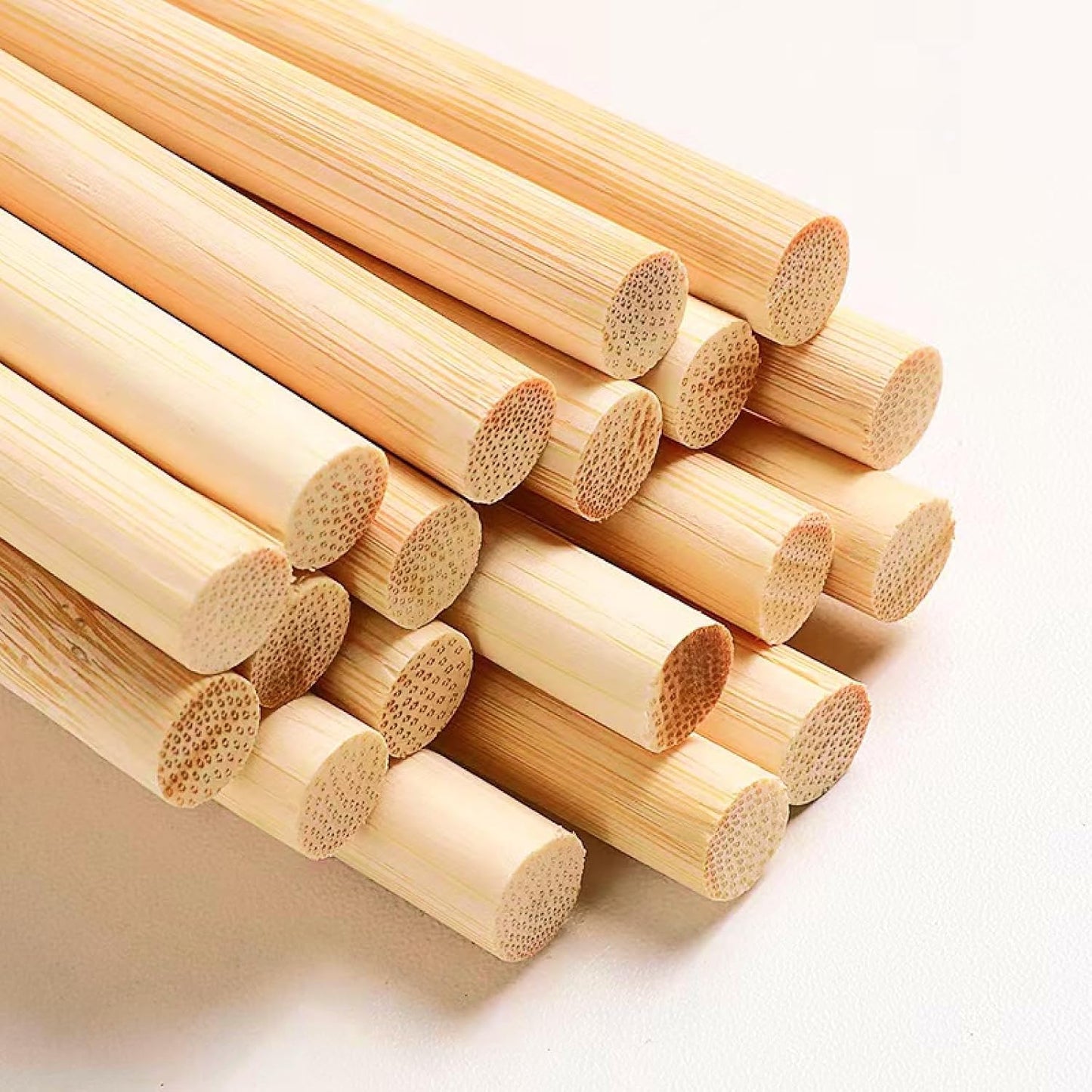 1/4 x 36 Inch 50 PCS Dowel Rods Wood Sticks Wooden Dowel Rods - Unfinished Bamboo Sticks - for Crafts and DIYers