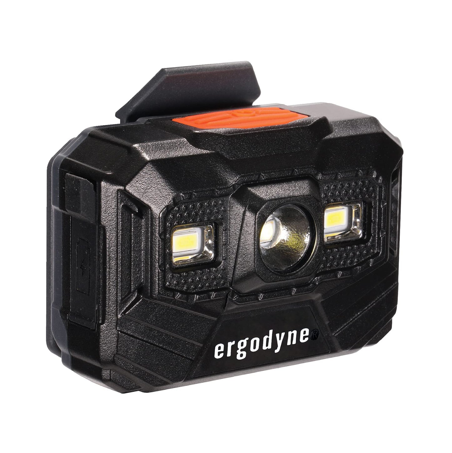 Ergodyne 60197 Skullerz 8987 Rechargeable Hard Hat LED Light, Metal, Orange