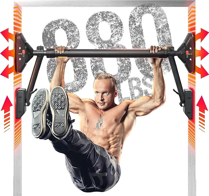 Pull Up Bar/Chin up bar Upper Body Workout Bar, Super load-bearing: Dual Security Locking, Two-way Support Fitness Strengt...