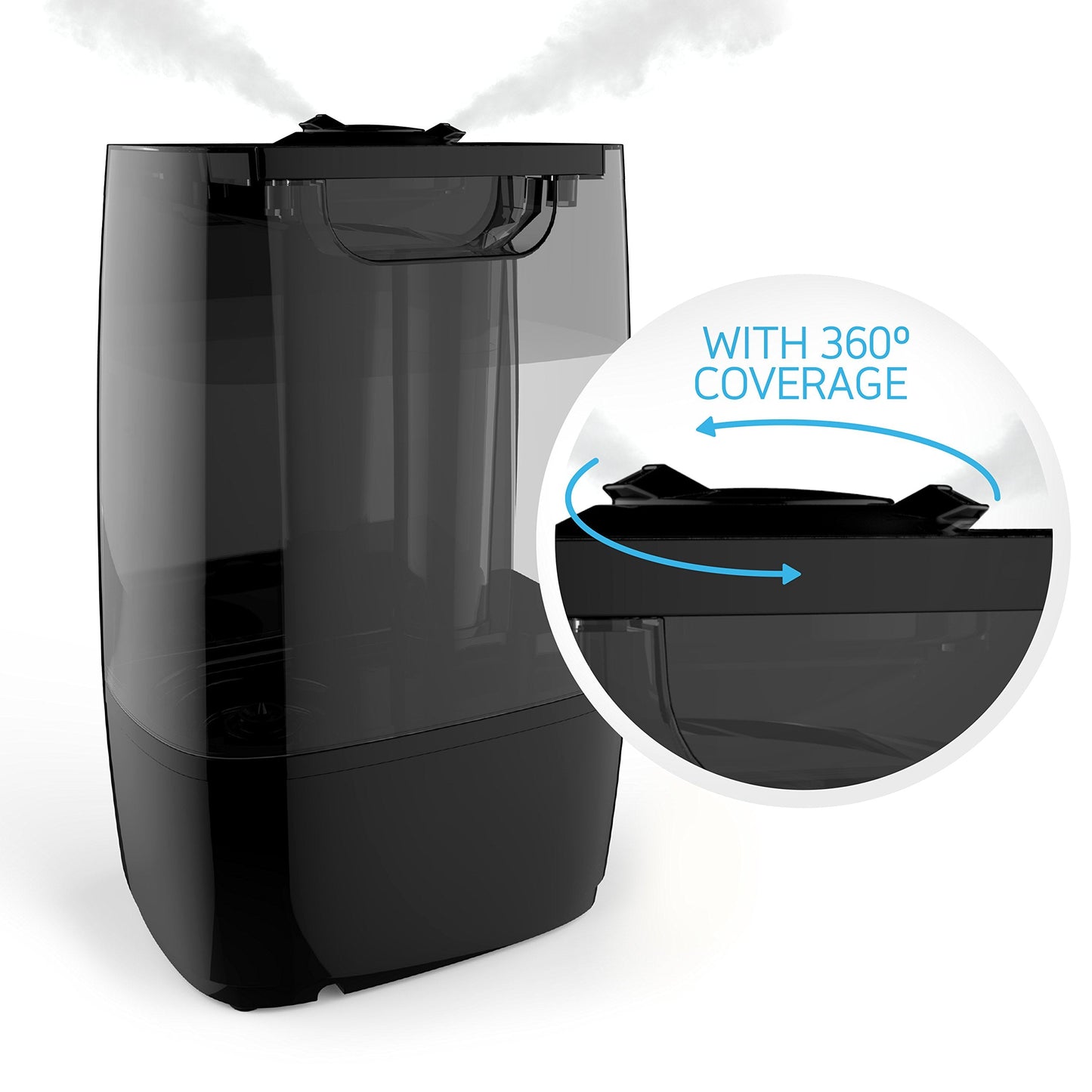 Pure Enrichment Humexl Ultrasonic Cool Mist Humidifier - Large, Easy-To-Clean 5-Liter/1.3 Gallon Water Tank, Touch-Button Contro