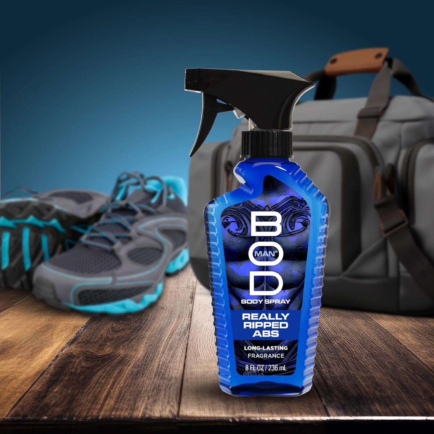 BOD man Fragrance Body Spray, Really Ripped Abs, 8 fl oz