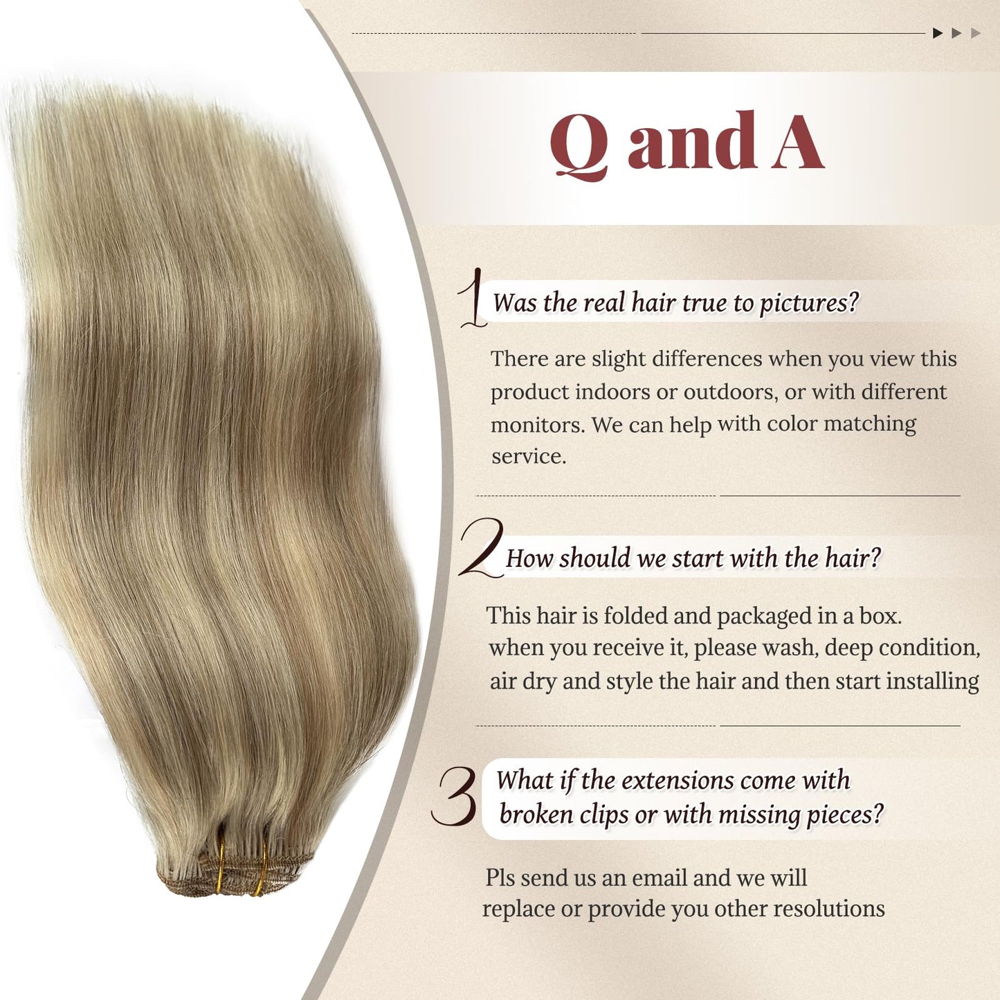 Balayage Hair Extensions Real Human Hair Brown and Blonde 20 Inch 7PCS Clip in Human Hair Extensions Ombre Highlights Medium Bro