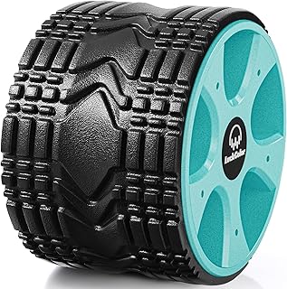 Back Roller, Back Wheel Targeted Back Pain Relief, Yoga Wheel Muscle Massage, Foam Roller for Trigger Point Therapy Physic...
