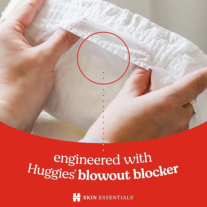 Huggies Size 3 Diapers, Skin Essentials Baby Diapers, Size 3 (16-28 lbs), 23 Count, Packaging May Vary