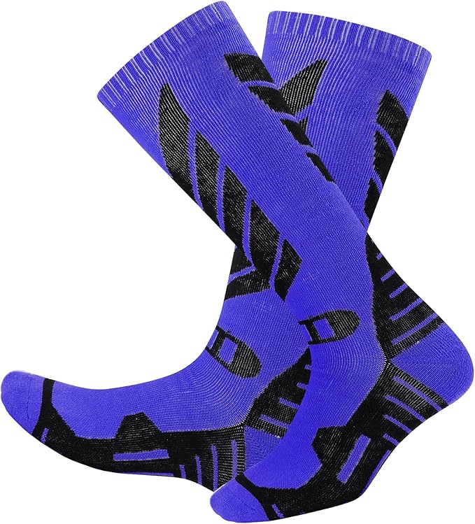 wanchel Merino Wool Ski Socks - 2 Pairs Knee High Skiing Socks, Winter Warm Snowboard Thermal Socks