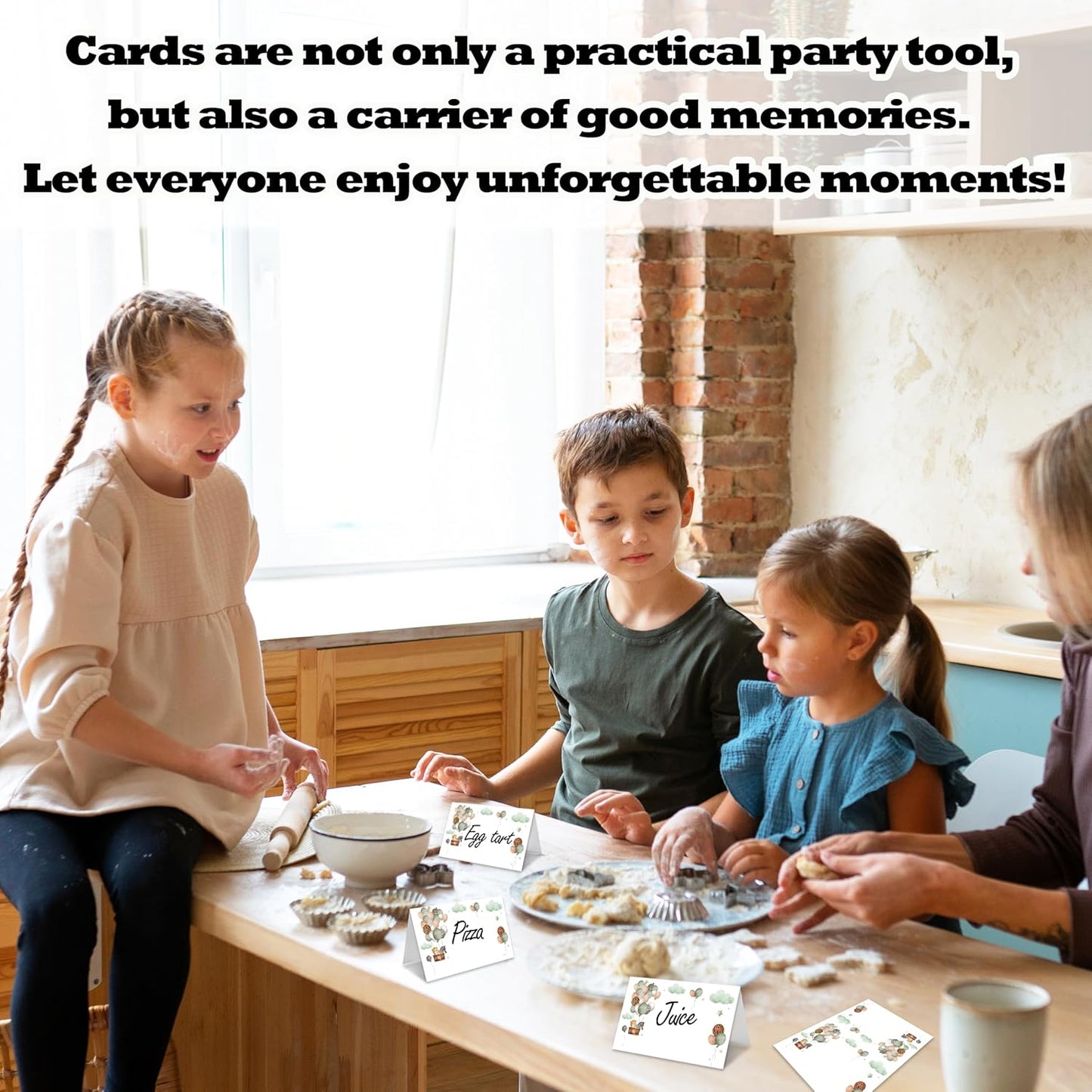 Jungle Animals Place Card For Boys Girls, Wildlife Balloons Name Cards For Table Setting, Animals Party Favors Supplies, Safari Animals Tent Cards Decoration For Baby Shower Birthday, 25 Pack -15