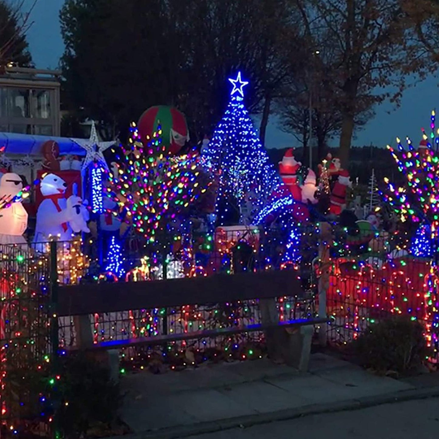 FUNPENY Battery Operated Christmas Lights, 50 LED 16FT, 8 Modes, Waterproof, Multicolor, Model ZF-150-3/SB