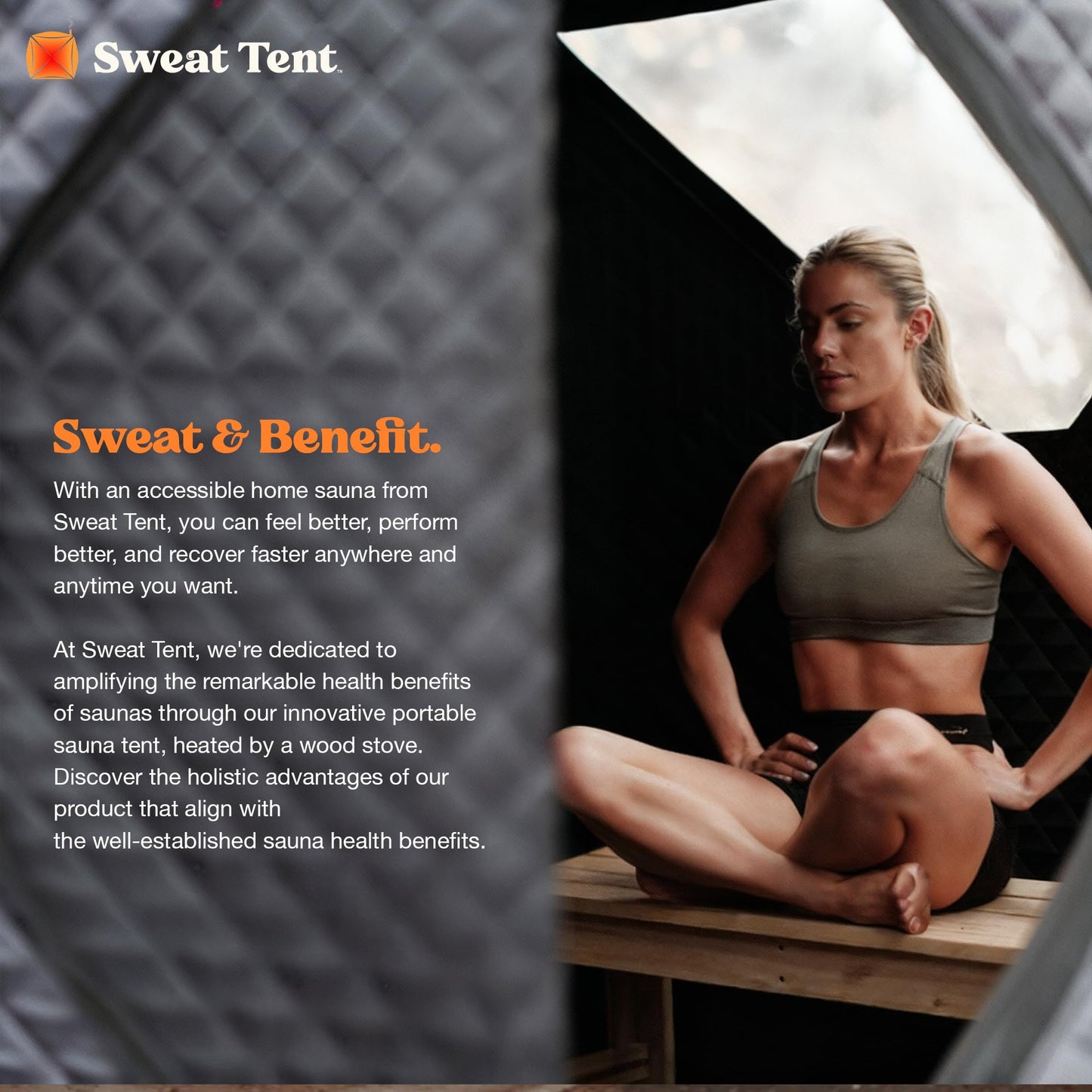 SweatTent Portable Outdoor Sauna (Large) Standard Bundle – Complete Kit with Stove, Sauna Rocks, Basket, Gloves, Fire Poker, Thermometer, Quick Assembly, 6 Adults, Backyard & Camping