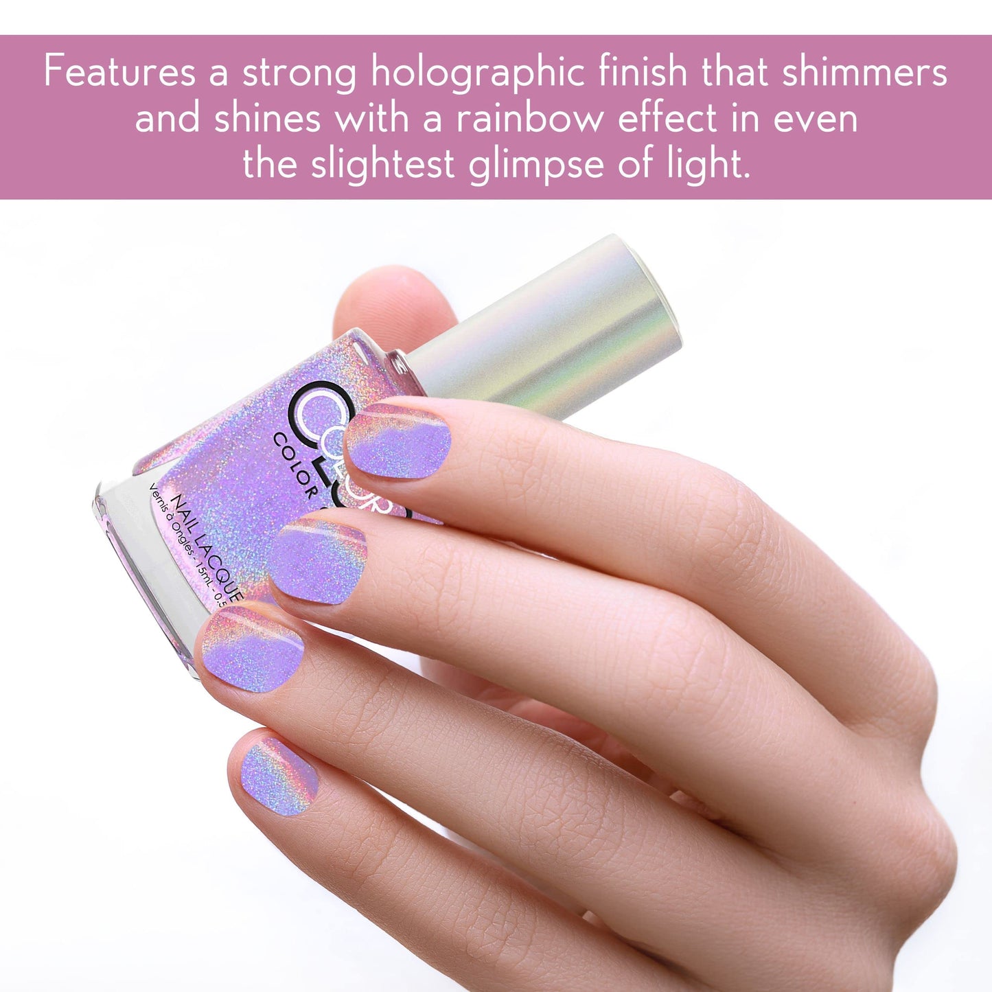Color Club Halographic Hues Nail Polish, Halo, Graphic, .05 Ounce