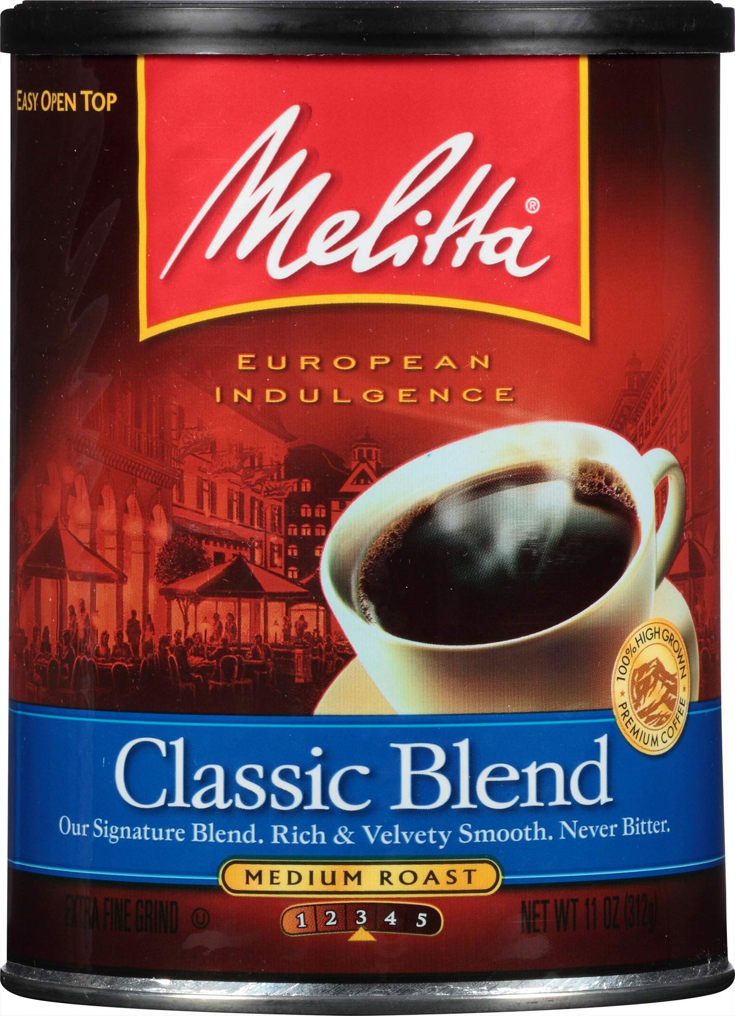 Melitta Classic Blend Medium Roast Ground Coffee, 23-Ounce Cans (Pack of 2)
