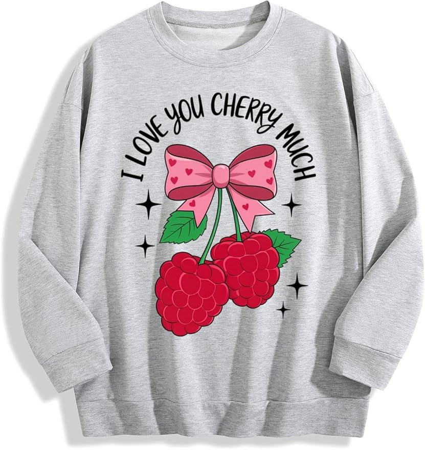 NALVEX Unisex Valentine Graphic Sweatshirt – Couples Matching Outfit Crewneck Top for Him & Her