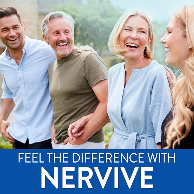 Nervive Nerve Relief, with Alpha Lipoic Acid, to help Reduce Occasional Nerve Discomfort in as Little as 7 Days, ALA, Vitamins B12, B6, & B1, Turmeric, Ginger, 30 Tablets (Packaging May Vary)
