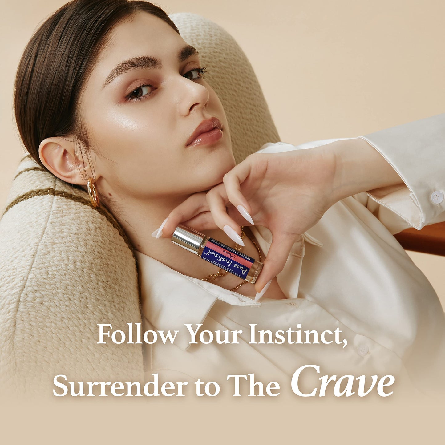 Pure Instinct Roll-On - The Original Pheromone Infused Essential Oil Perfume Cologne - TSA Ready (Crave - Women)