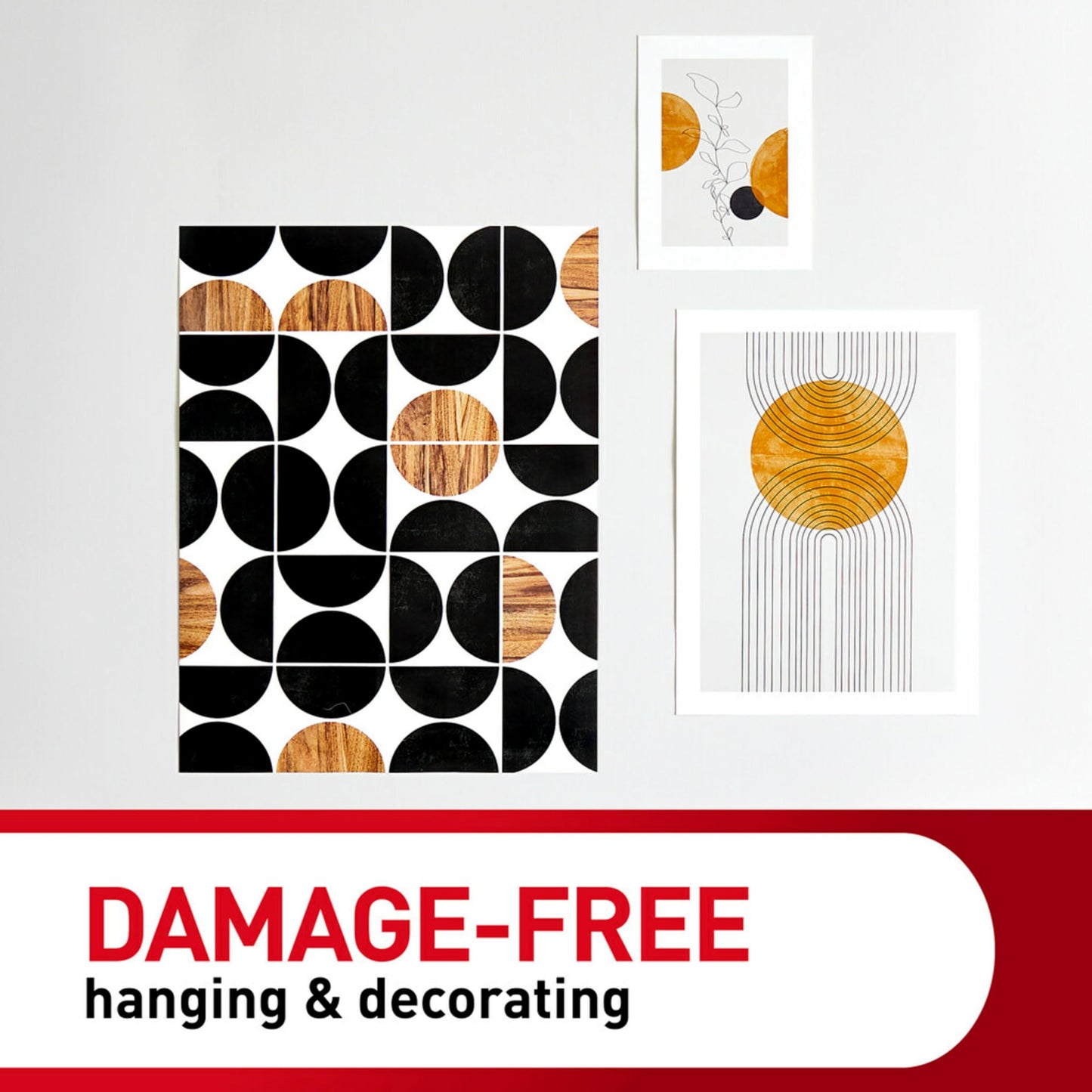 Command Poster Strips, Damage Free Hanging Poster Hangers, No Tools Wall Hanging Strips for Back to School Posters, 256 White Command Adhesive Strips