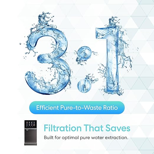 Brio Q60 Sparkling Water Countertop Dispenser with Refillable Tank, No Plumbing Required | Instant Hot & Cold 4 Stage Reverse Osmosis Filtration, Reduces PFAS & Microplastics | Touch Screen Display