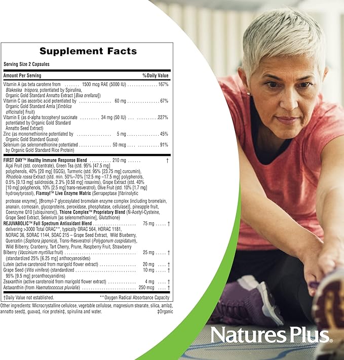 Natures Plus AgeLoss Eye Support - 60 Capsules - with Lutein, Astaxanthin & Zeaxanthin - Vegetarian, Gluten Free - 30 Servings