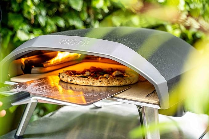 ooni 12" Pizza Peel Turning Peel 12" Bamboo Serving Pizza Peel - Essesntial Pizza Oven Accessories Bundle