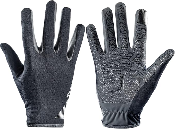 SUJAYU Full Finger Hiking & Cycling Gloves - Thin Gloves for Men & Women - UV Protection, Great for Adult Bikes, Driving &...