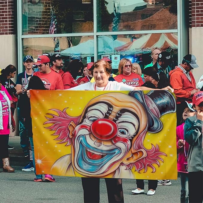 Circus Clown Flag 3x5 Ft Indoor/Outdoor Yard Garden Lawn Holiday Decoration Banner Sign